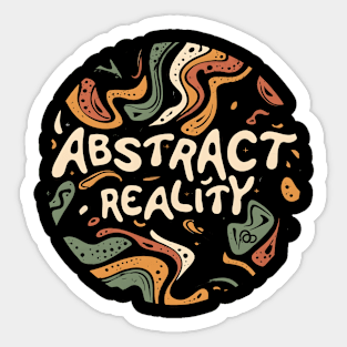 Abstract Reality, Circular Sticker